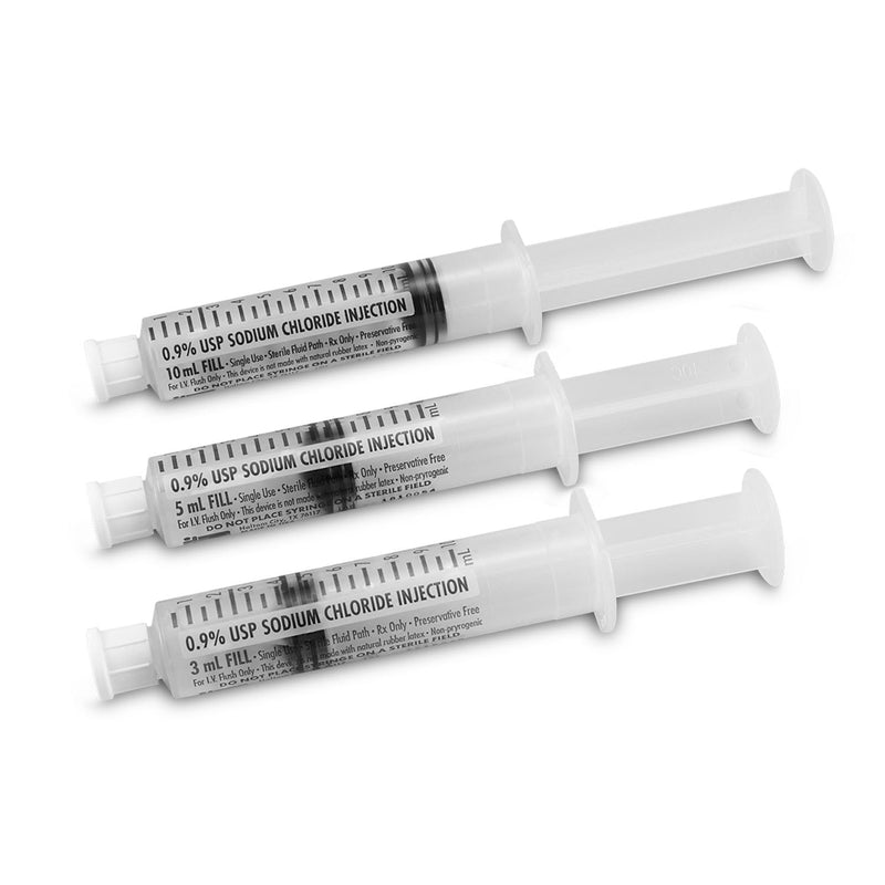 Nurse Assist Stericare Irrigation Kits, Trays & Syringes  Saline, 3 mL in a 12 mL Syringe, 400/cs (Rx) (Item