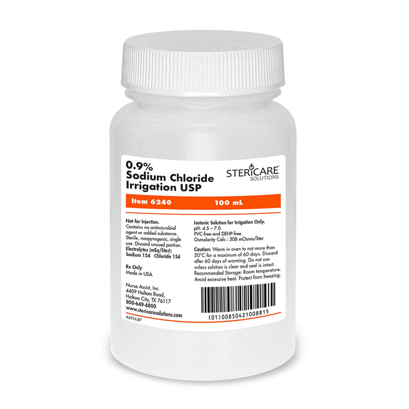 Nurse Assist Stericare Saline & Water  Irrigation-Device-Suctioning-Saline-0.9-Sterile-10