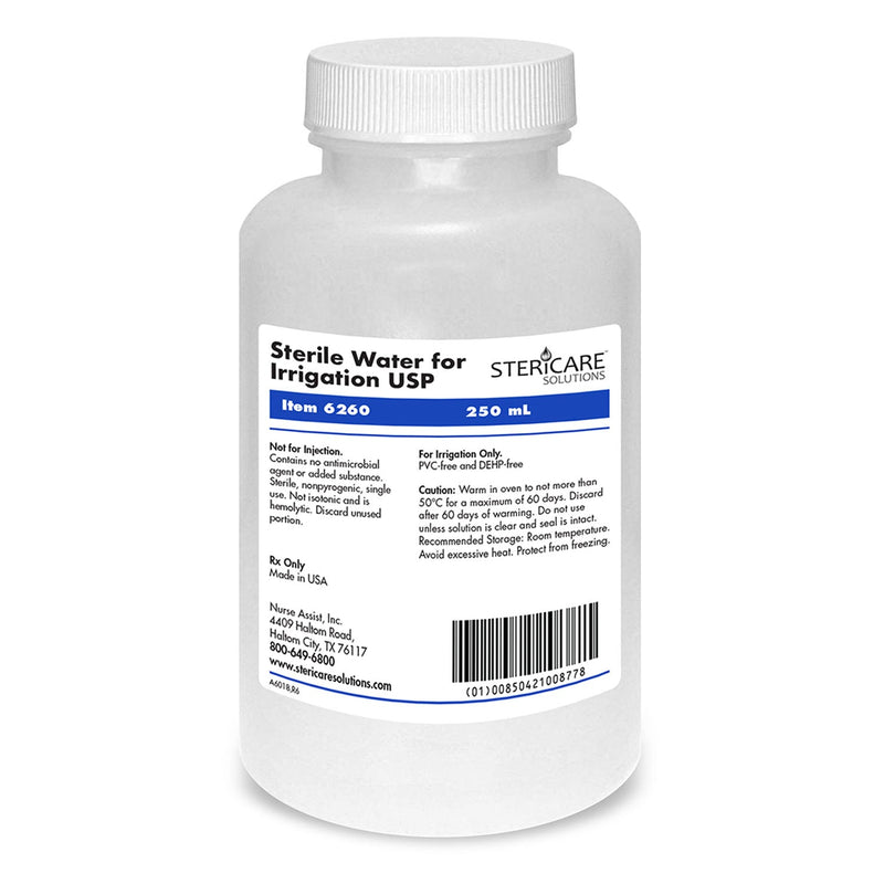 Nurse Assist Stericare Saline & Water  Irrigation-Device-Suctioning-Water-Sterile-250mL-S