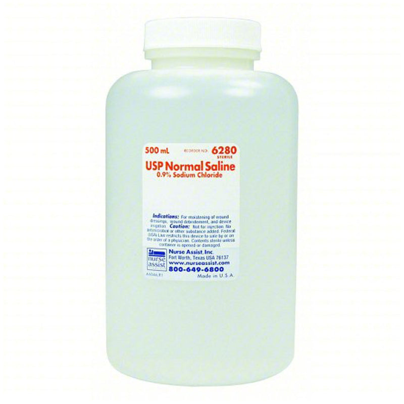 Nurse Assist Stericare Saline & Water  Irrigation-Device-Suctioning-Saline-0.9-Sterile-50