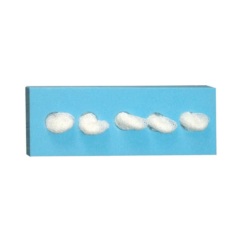 Dukal Corporation Dukal Dissecting Sponges  Cherry Sponge, ½", C-5 Holder, Sterile, 5/bg, 100