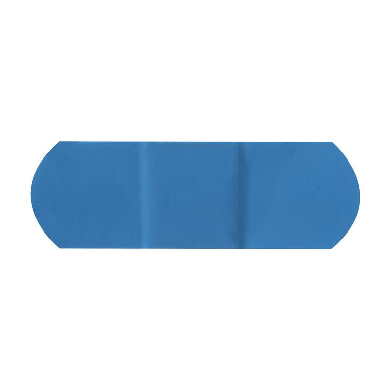 Dukal Corporation Dukal Blue Metal Detectable Adhesive Bandages  Adhesive Bandage, 1" x 3", Plastic, Metal Detectab