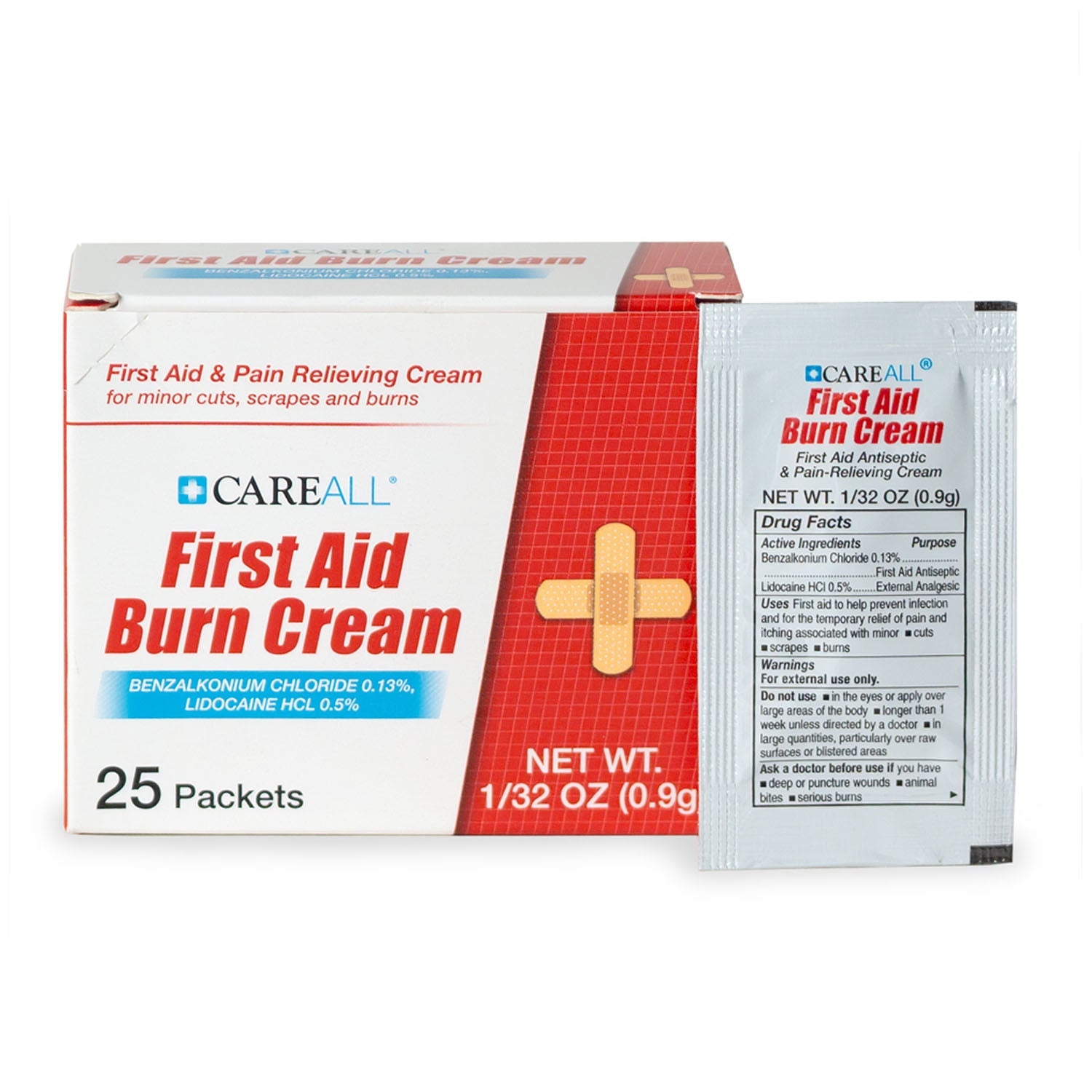 New World Imports Careall Burn Cream  0.9g, 25/bx, 36 bx/cs