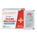 BURN CREAM FIRST AID 0.9GPACKET 25/BX 36BX/CS
