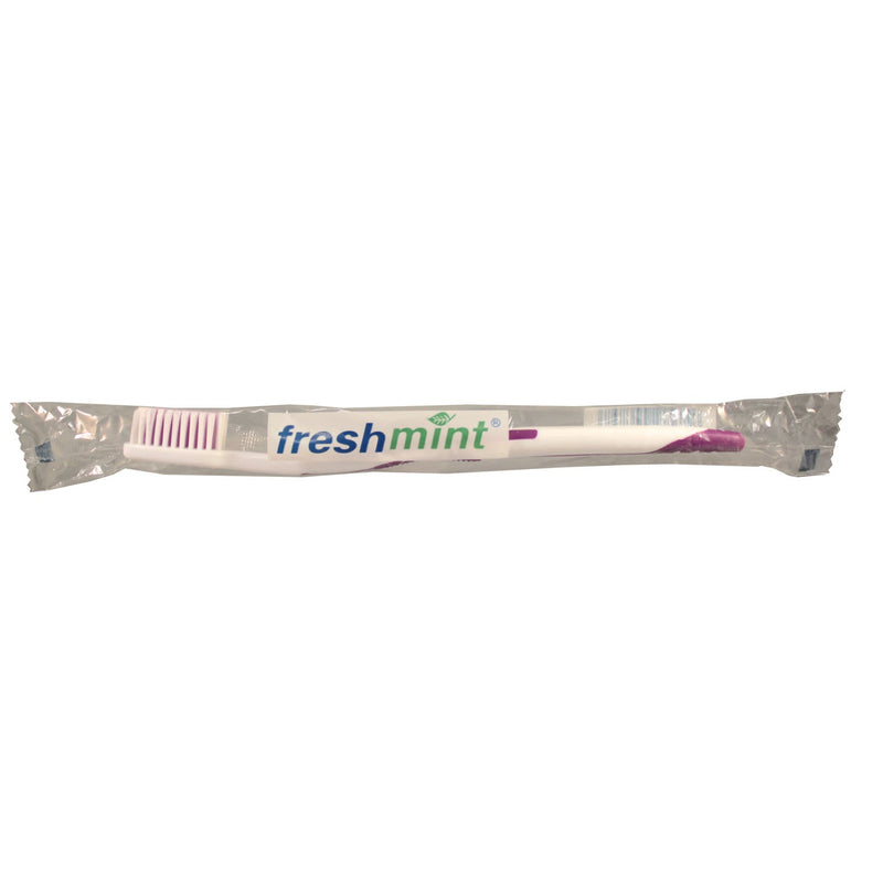New World Imports Toothbrushes  Rubber Grip Handle Toothbrush, Freshmint, Individu