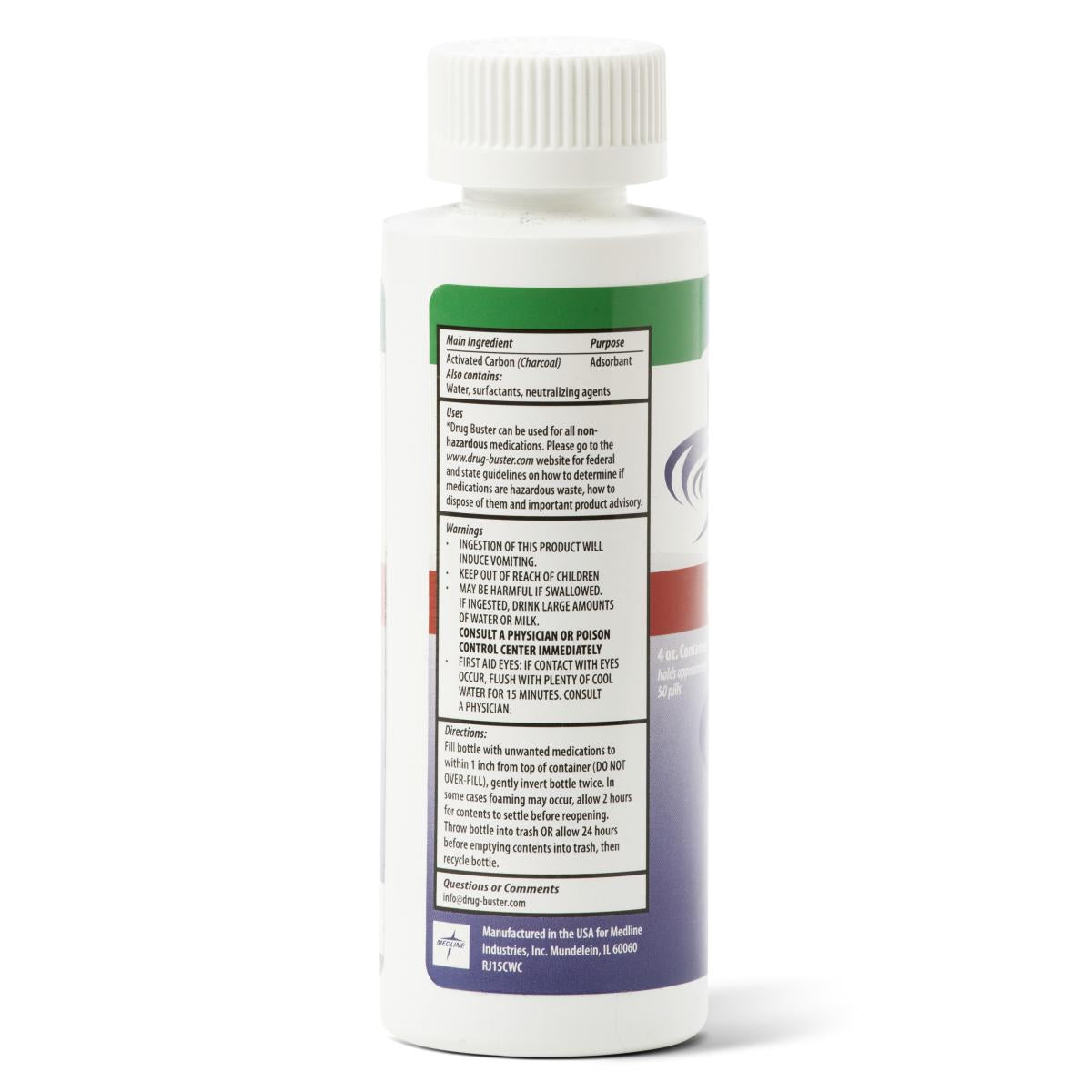 Medline Drug Disposal Solution Drug Buster 4 oz. (OTC3204 / CS) 