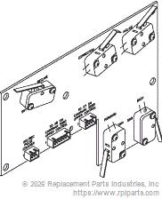 RPI PCB733 Limit Switch (Pcb) 
