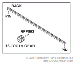 RPI PCK738 Gear And Rack
