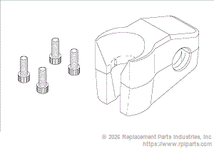 RPI PCK778 Syringe Hanger Assembly (White) 