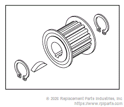 RPI PCK792 Lift Motor Pulley Kit 