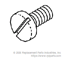 RPI PCS170 Black Cover Screw 