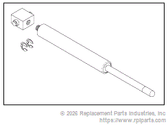 RPI PCS601 Gas Spring With Anchor (Ceiling Or Track Mount) 