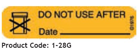 PDC Healthcare Pre-Printed Label Barkley Auxiliary Label Orange Do Not Use After Date Black Safety and Instructional 3/8 X 1-9/16 Inch 