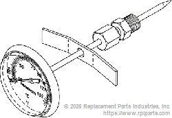 RPI RCG085 Temperature Gauge (Dial Thermometer) 