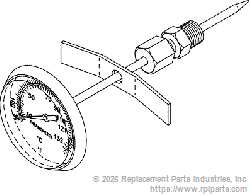 RPI RCG085 Temperature Gauge (Dial Thermometer)