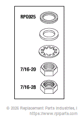 RPI RCH119 Heater Mounting Hardware 