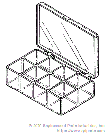 RPI RPB414 8-Compartment Storage Case