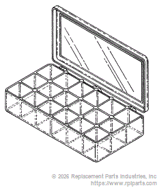 RPI RPB417 18-Compartment Storage Case 