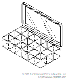 RPI RPB419 18-Compartment Storage Case 