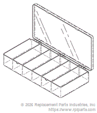 RPI RPB560 6-Compartment Storage Case 