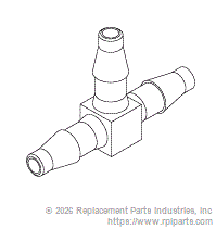 RPI RPB703 Barb Tee 