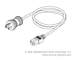 RPI RPC708 Hospital Grade Power Cord 