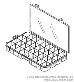 RPI RPC751 34 Adjustable Compartment Storage Case