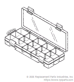 RPI RPC753 13 Adjustable Compartment Storage Case 