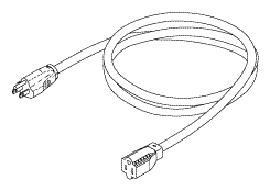 RPI RPC870 Hospital Grade Extension Cord (13A @ 125Vac, 8 Ft.) 