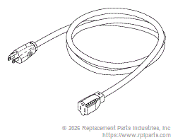 RPI RPC873 Hospital Grade Extension Cord (15A @ 125Vac, 12 Ft.)