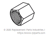 RPI RPF220 Compression Nut (1/4") 