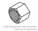RPI RPF221 Compression Nut (5/16")