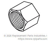 RPI RPF222 Compression Nut (3/8")