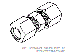 RPI RPF225 Compression Union (5/16")