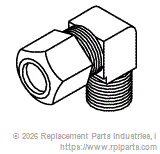 RPI RPF231 Male Elbow (1/4")