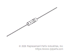 RPI RPF665 Axial Lead Fuse (2-1/2A)