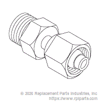 RPI RPF689 Tube Adapter (3/16" Tube X 1/4" Mpt) 