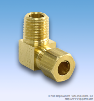 RPI RPF716 Elbow Fitting (5/16" Tube X 1/4" Mpt) 