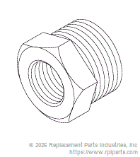 RPI RPF818 Adaptor (1/4 Fpt X 1/2 Mpt)