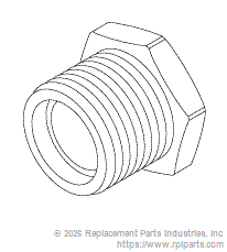 RPI RPF826 Adaptor (3/8 Fpt X 1/2 Mpt) 