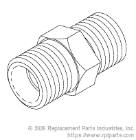 RPI RPF833 Adaptor (1/4 Mpt X 1/4 Mpt)