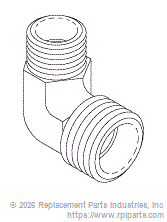 RPI RPF858 Elbow Fitting (1/8 X 1/4)