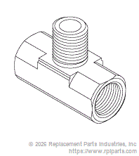RPI RPF860 Male Branch Tee 