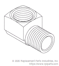RPI RPF890 Elbow (1/4" Fpt X 1/4" Mpt)