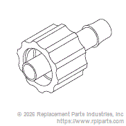 RPI RPF907 Luer Lock (Male X 5/32" Barb)