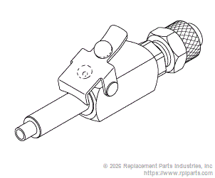 RPI RPF918 Quick Disconnect, Male (1/4" Poly Auto Shut-Off) 