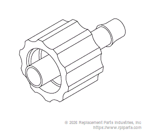 RPI RPF974 Luer Lock (Male X 1/8" Barb)