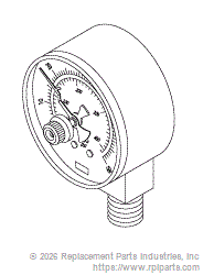 RPI RPG693 Pressure Gauge 