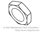 RPI RPH111 Hex Nut (8-32) 
