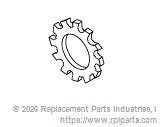 RPI RPH188 3/8” External Tooth Washer 